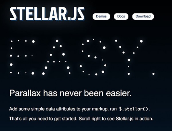 Stellar un plugin jquery para recrear efectos Parallax
